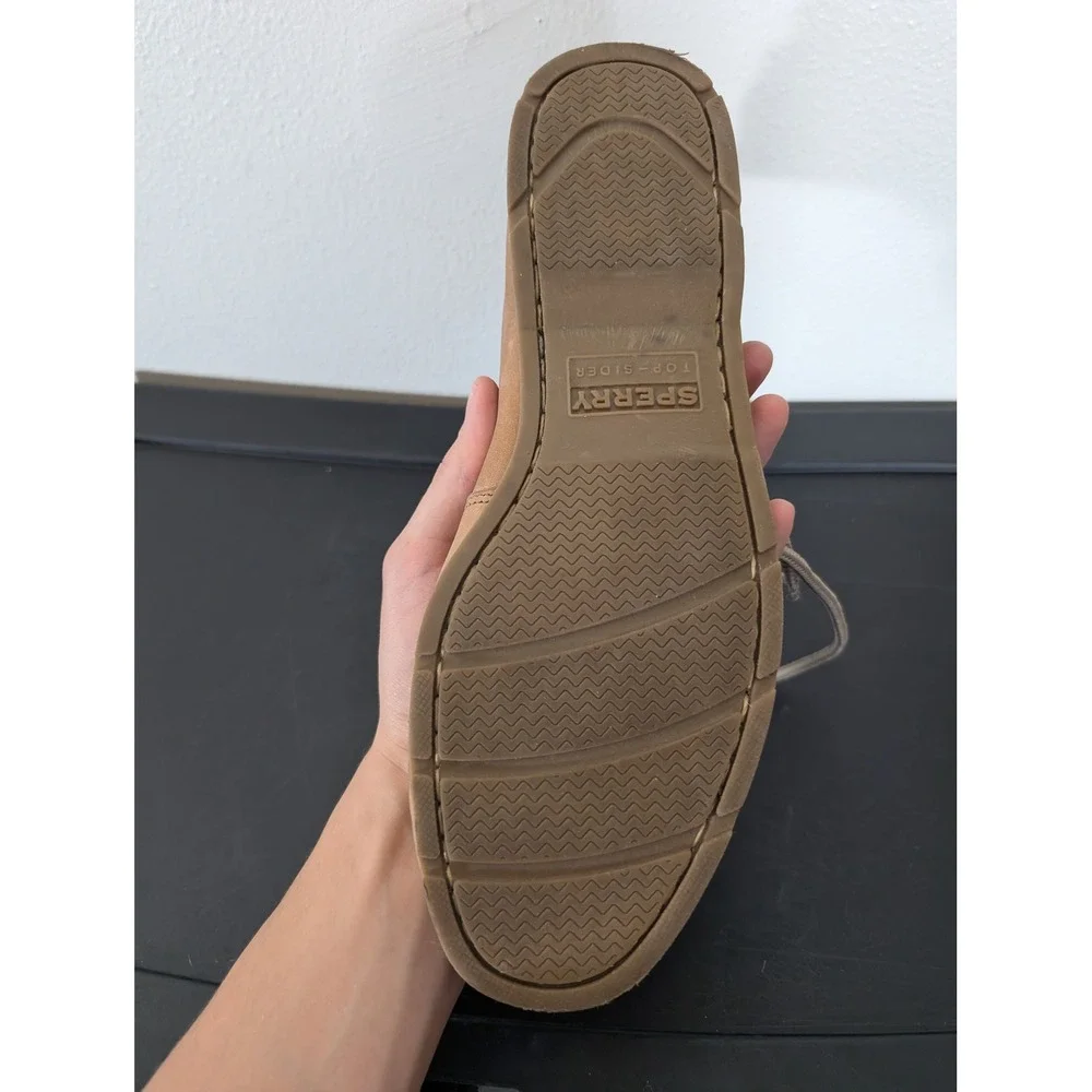 Sperry Top-Sider Mens 10.5M Tan Leather Boat Shoes Authentic Original 0777894